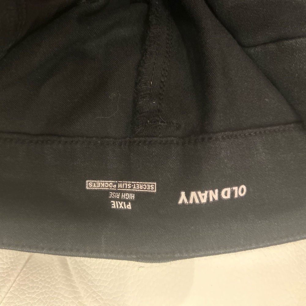 Old navy pixie hi rise black pants size 16 Black set of 5 pair